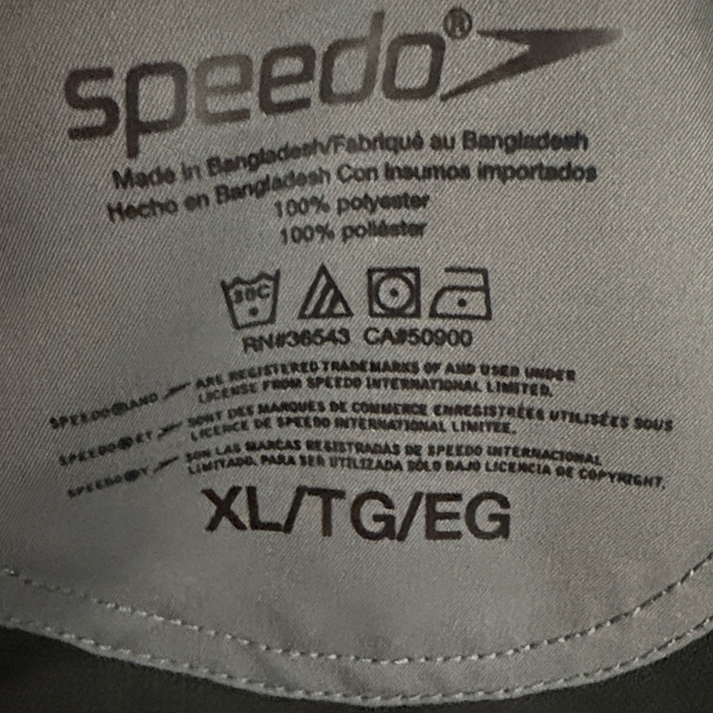 NWOT! Speedo UPF 50+ XL Swim Shirt Hybrid UV Protection Gray Paddle $60 - Picture 5 of 16